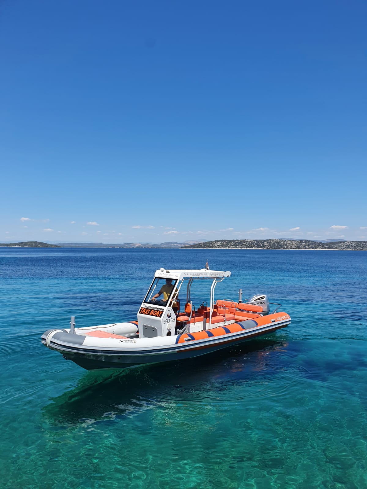 Loki taxi boat at Hvar harbor